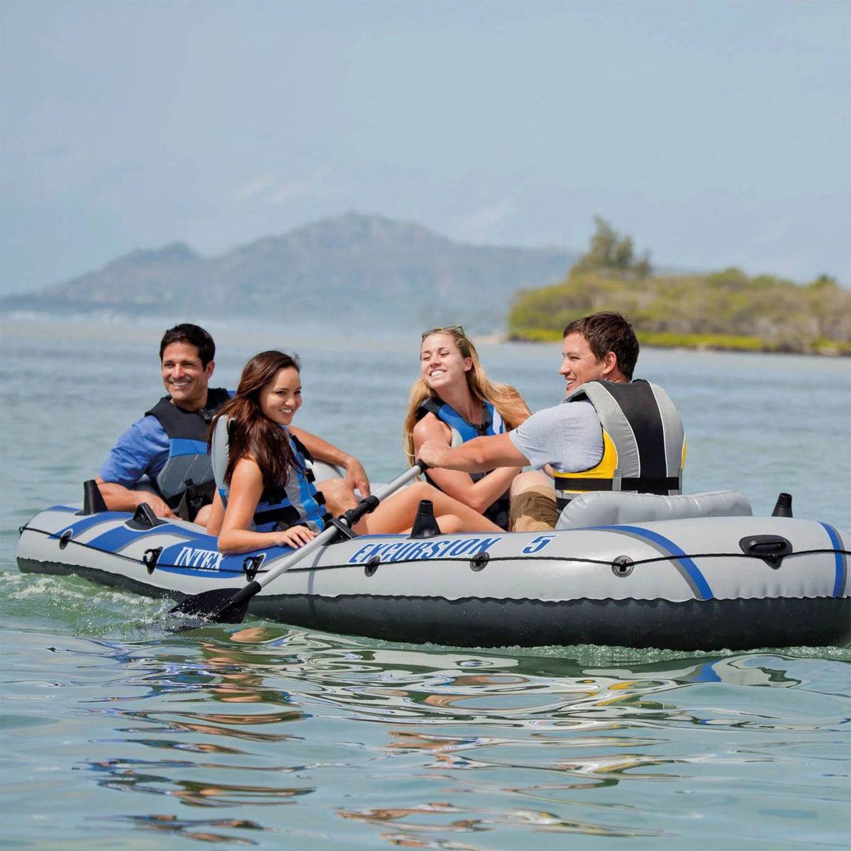 5 Person Inflatable Fishing Boat with Motor Mount D341940