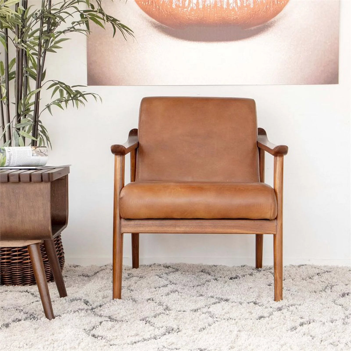 Leather Arm Chair D569