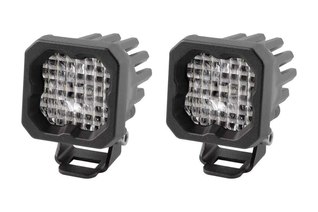 White Wide LED Pod Light Pair M77607