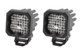 White Wide LED Pod Light Pair M77607