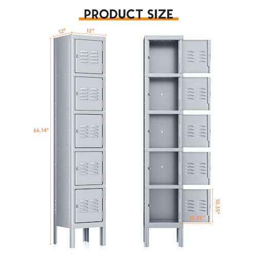 9 Door Black Steel Storage Locker with Lock M51512