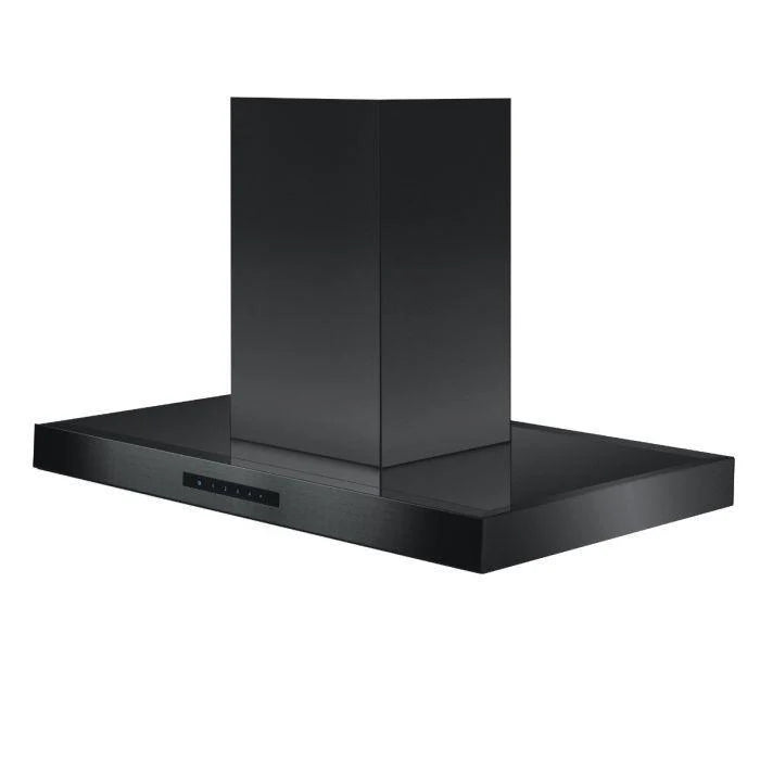 36 In. Convertible Island Mount Range Hood Black Stainless Steel T616730