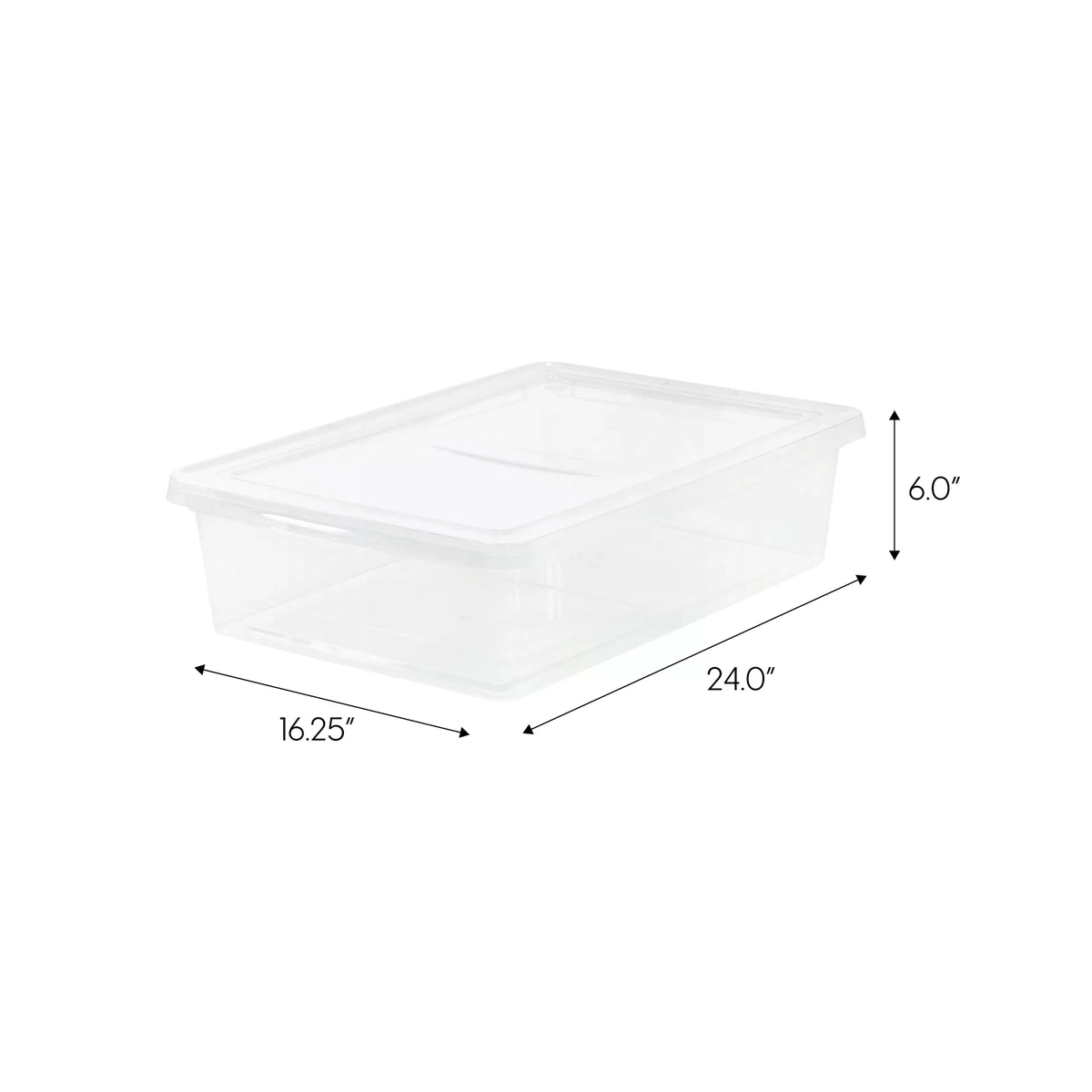 28 Qt. Clear Under Bed Plastic Storage Box, Set of 4 Z59748