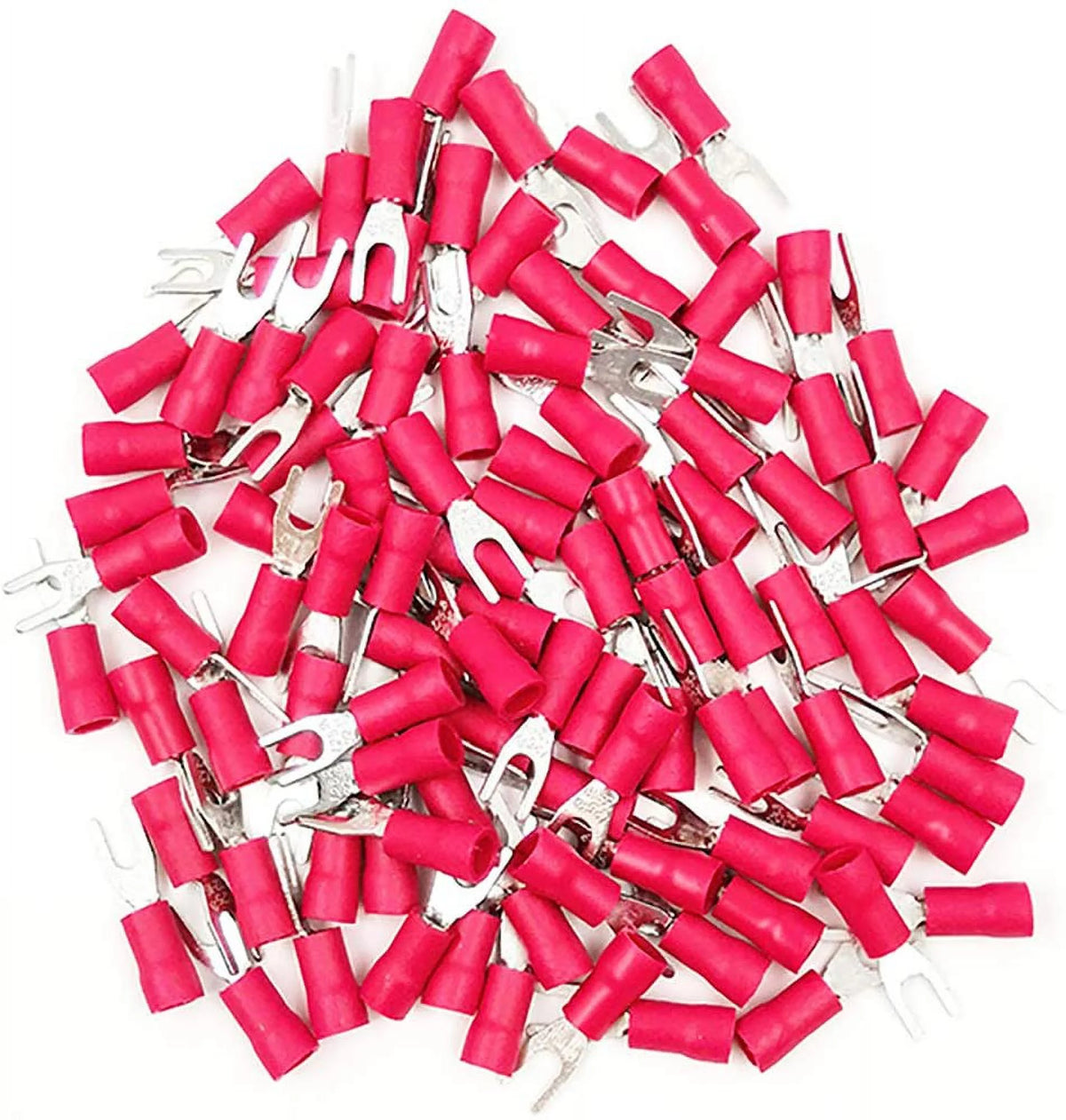 Red Insulated Fork Spade Wire Connector X152861