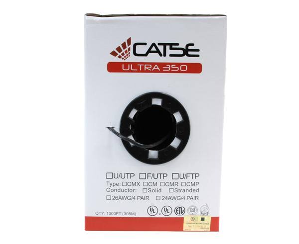 Cat5e Riser Bulk Ethernet Cable, 24 AWG 1000ft - Red D793