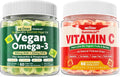 Vegan Omega 3 Gummies + Whole Food Vitamin C Gummies S5577