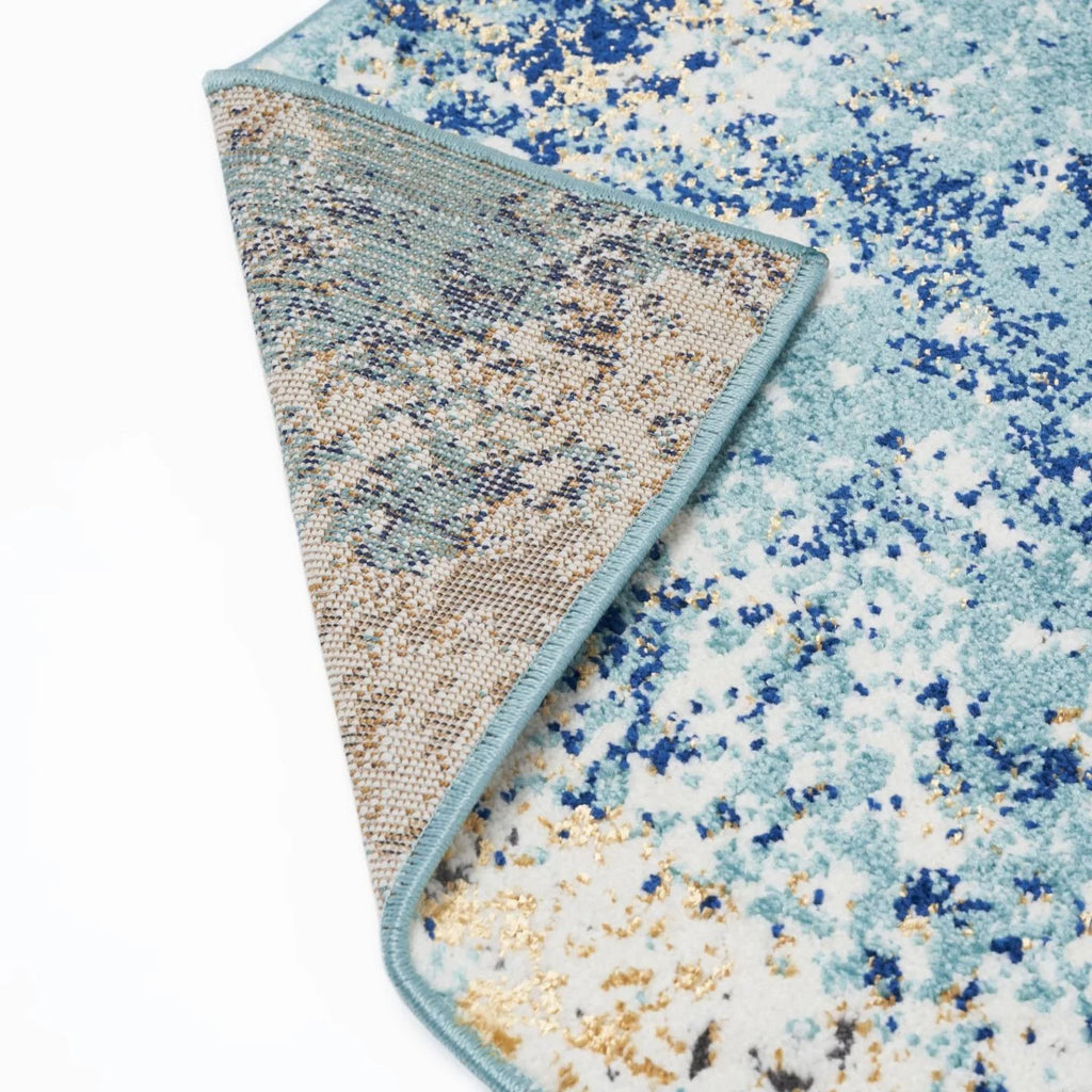 Modern Abstract Area Rug Blue 2x3 X3776