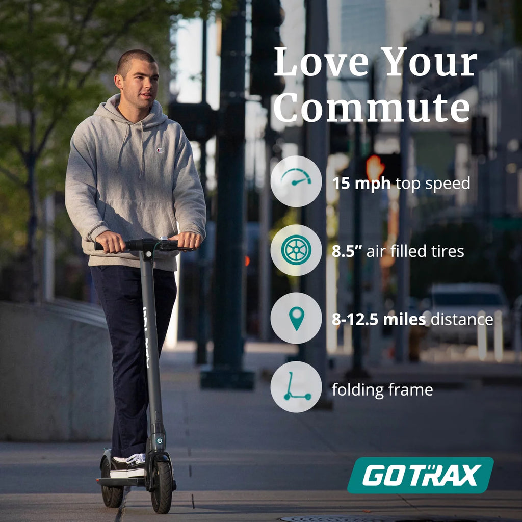 Charcoal Gray Foldable Electric Scooter L458