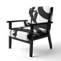 Black & White Upholstered Modern Accent Chair T176