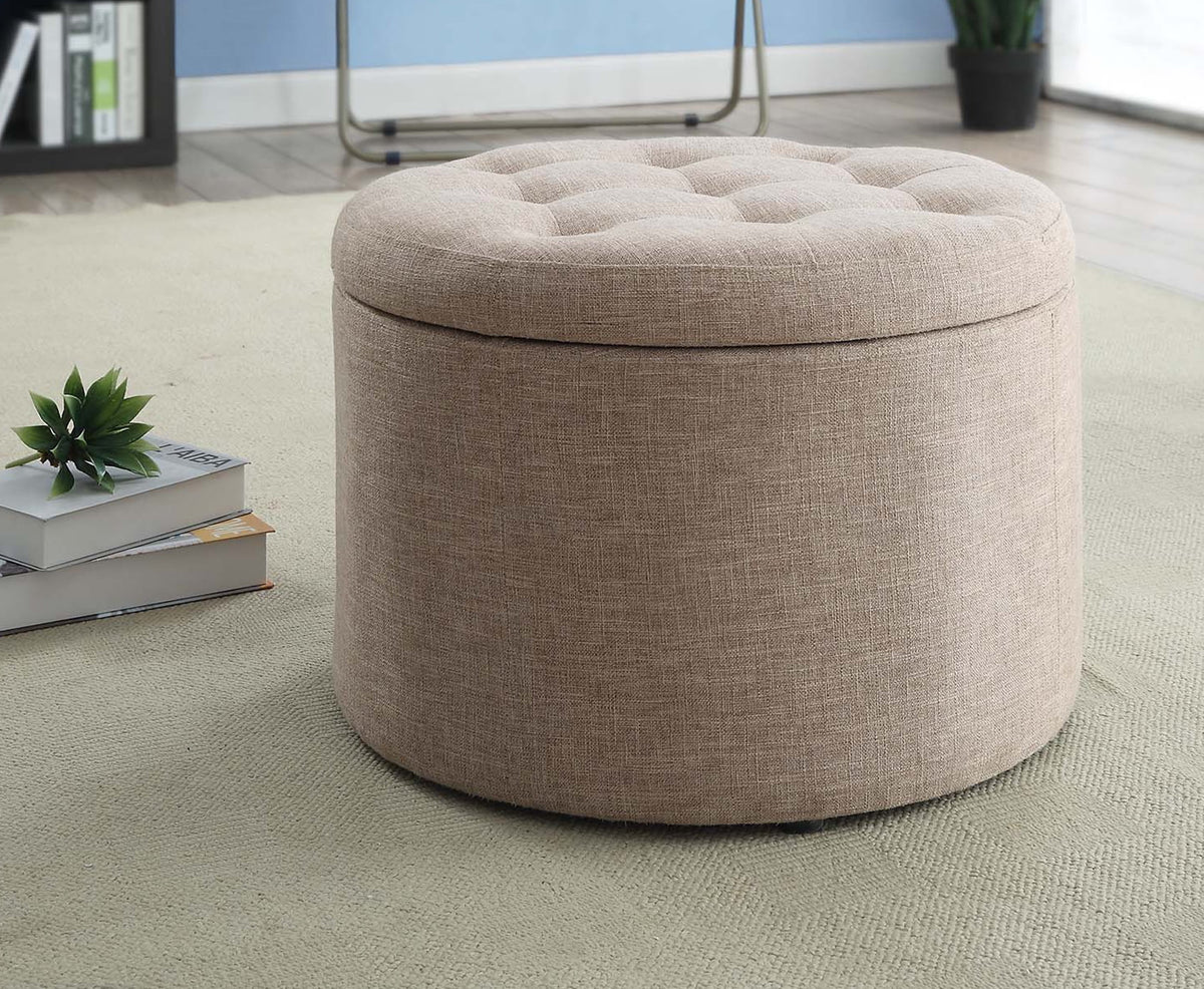 Round Shoe Storage Ottoman F812