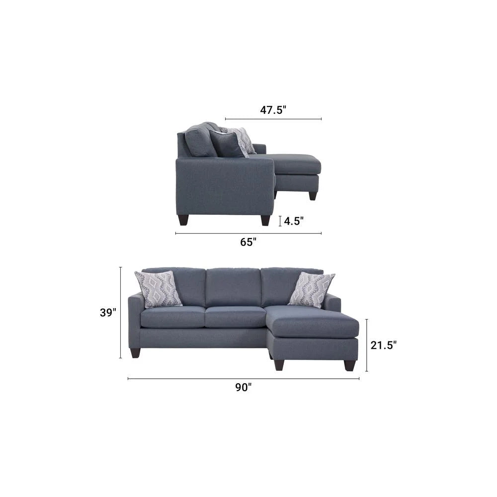Sofa Chaise with Drop Down Table and USB G321
