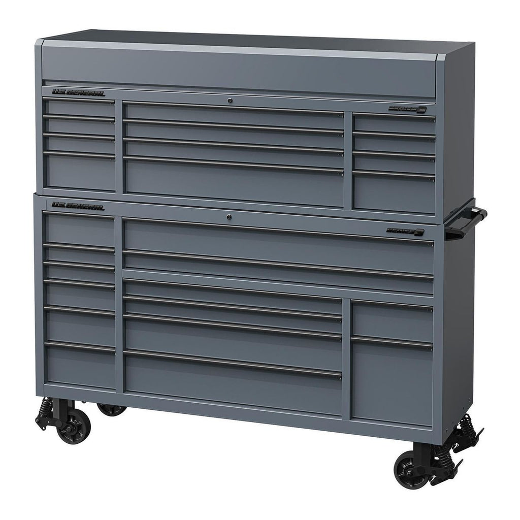 72 in. Triple-Bank Roll Cab, Slate Gray S30992