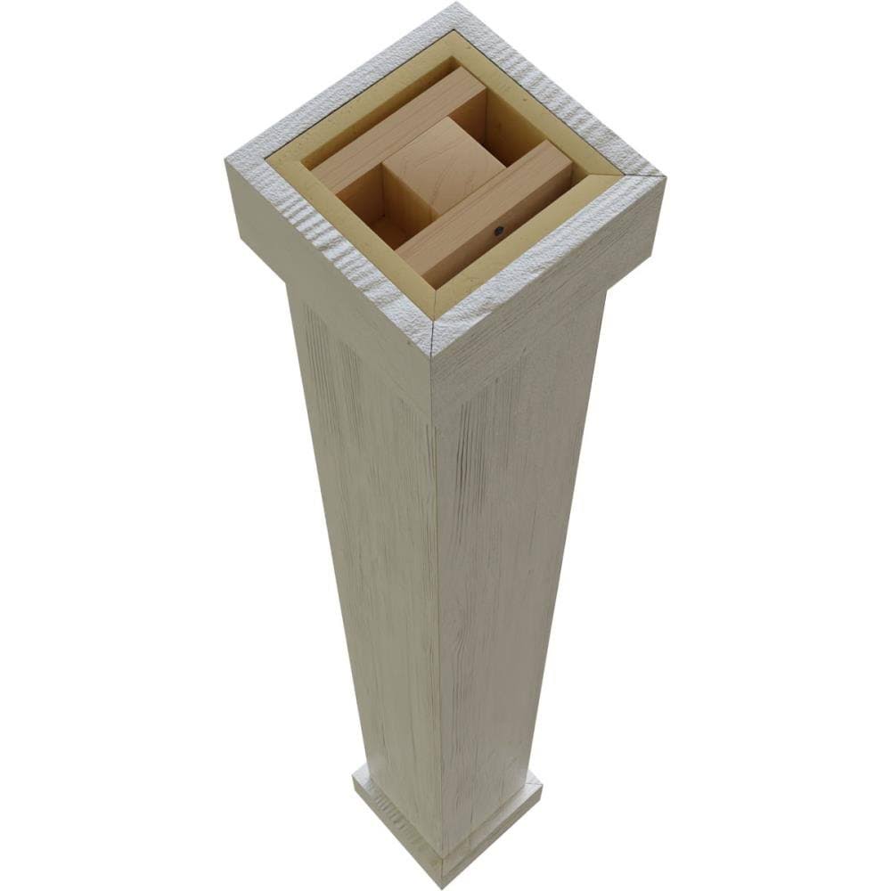 Faux Wood Non-Tapered Square Column Wrap V12098