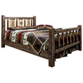 Full Size Bed with Pine Tree Design V676601
