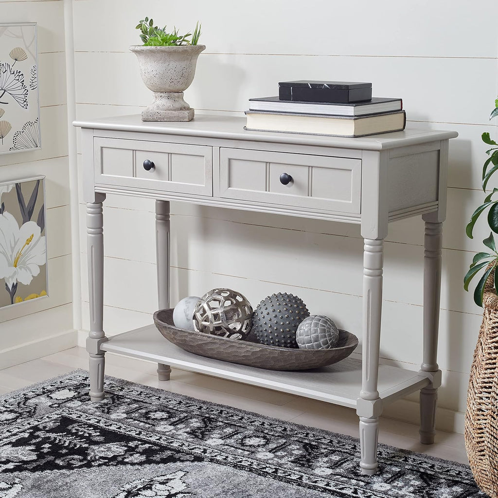 Vintage Grey 2-Drawer Console Table M896