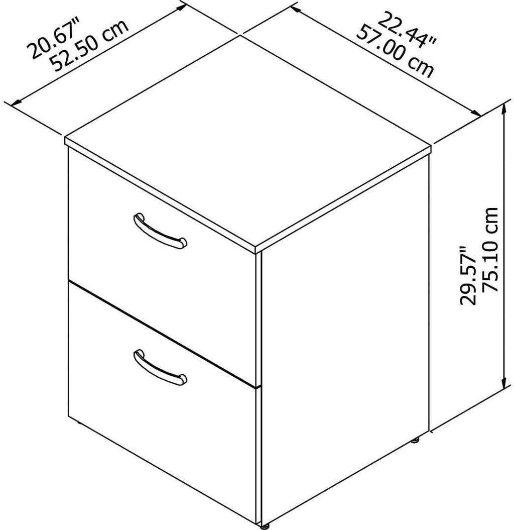 2 Drawer Mobile File Cabinet Q502366