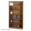 6-Shelf Veneer Bookcase Medium Oak G8246