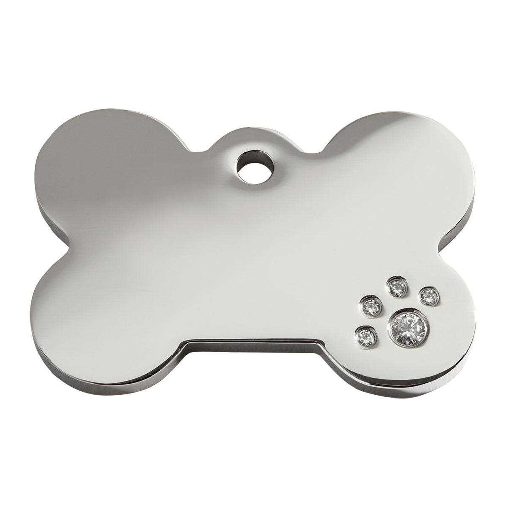 Diamante Pet ID Tag Bone N769