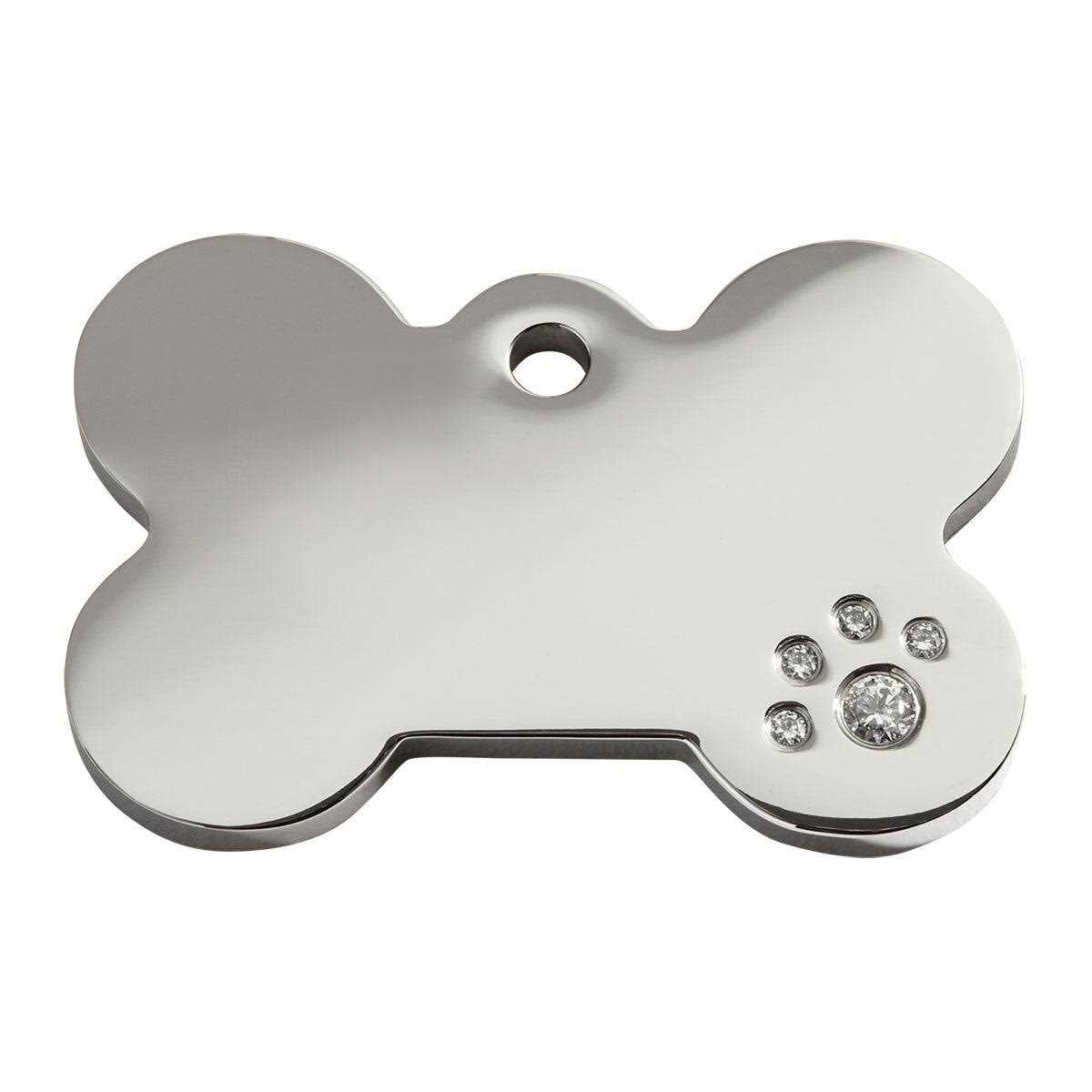 Diamante Pet ID Tag Bone N769