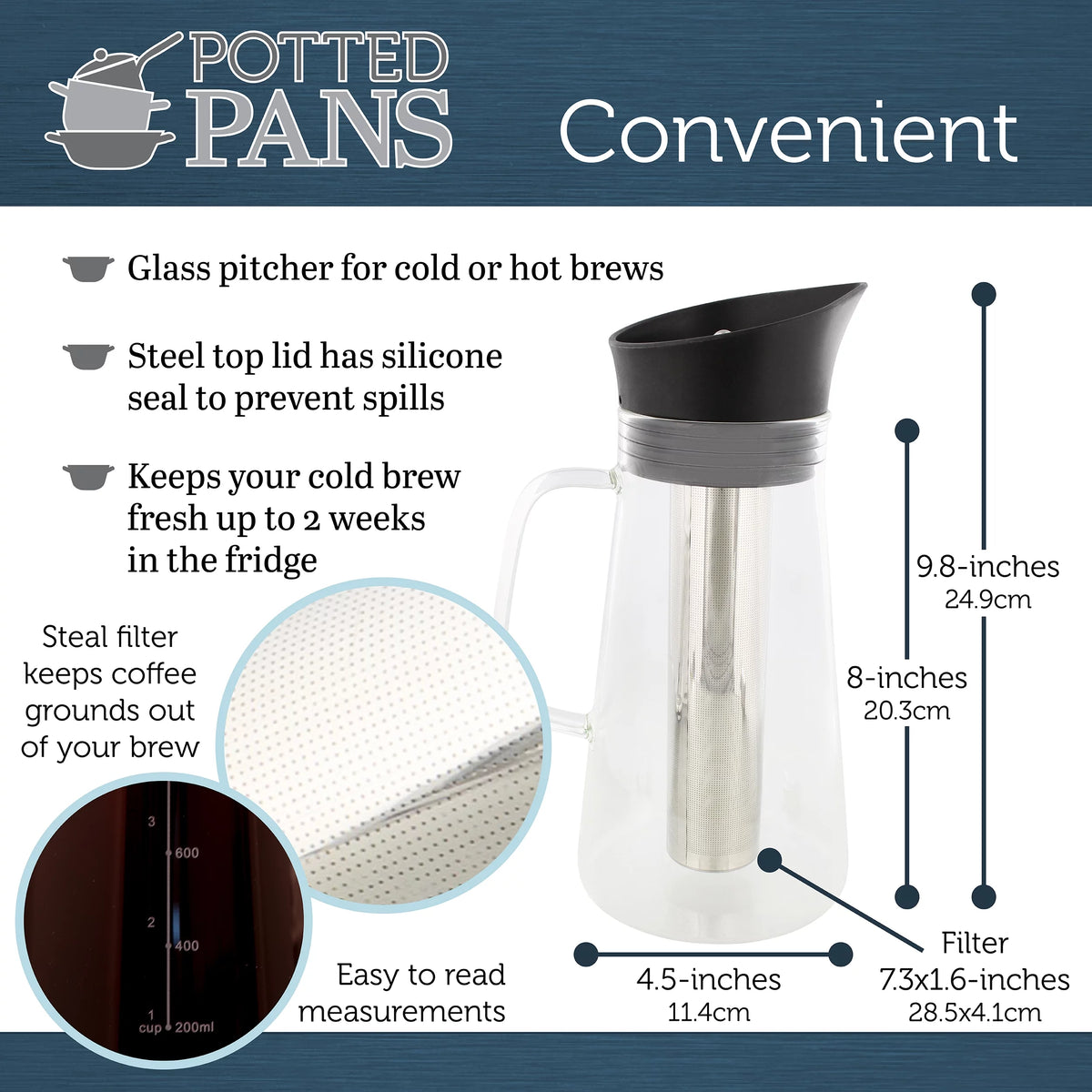 Glass Cold Brew Coffee Maker T810