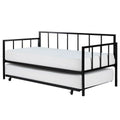 Twin Size Heavy Duty Metal Daybed with Trundle T99723