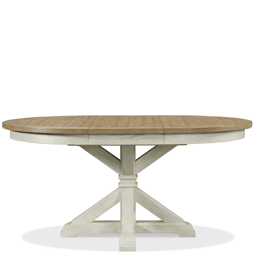 5-Piece Round Pedestal Dining Set with 4 Side Chairs J2481