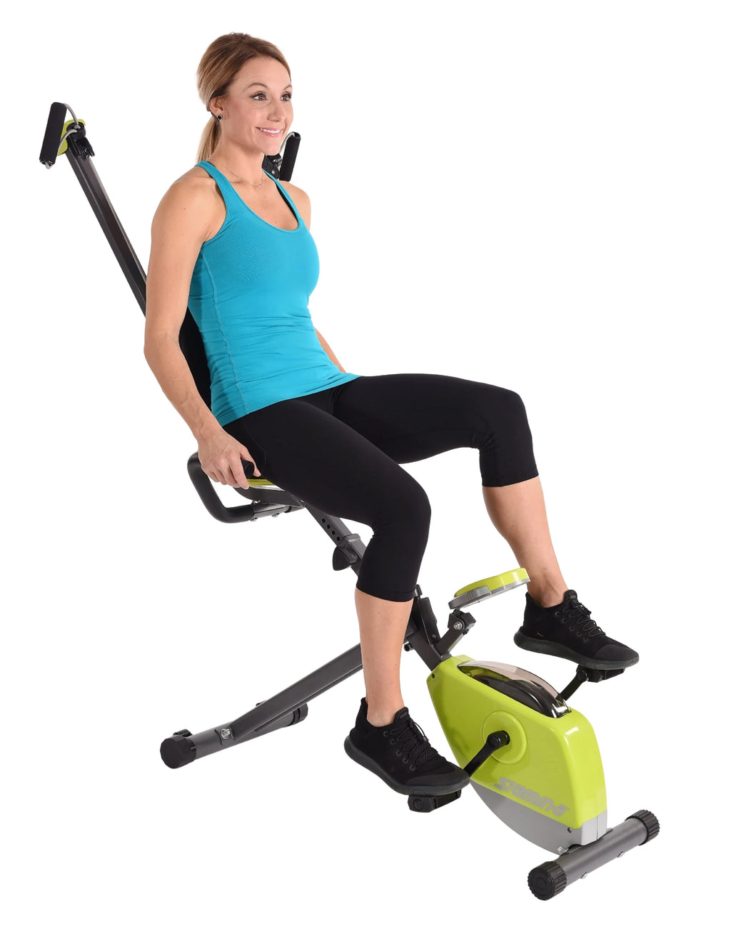 Upright Exercise Bike with Upper Body Resistance Arms N3373