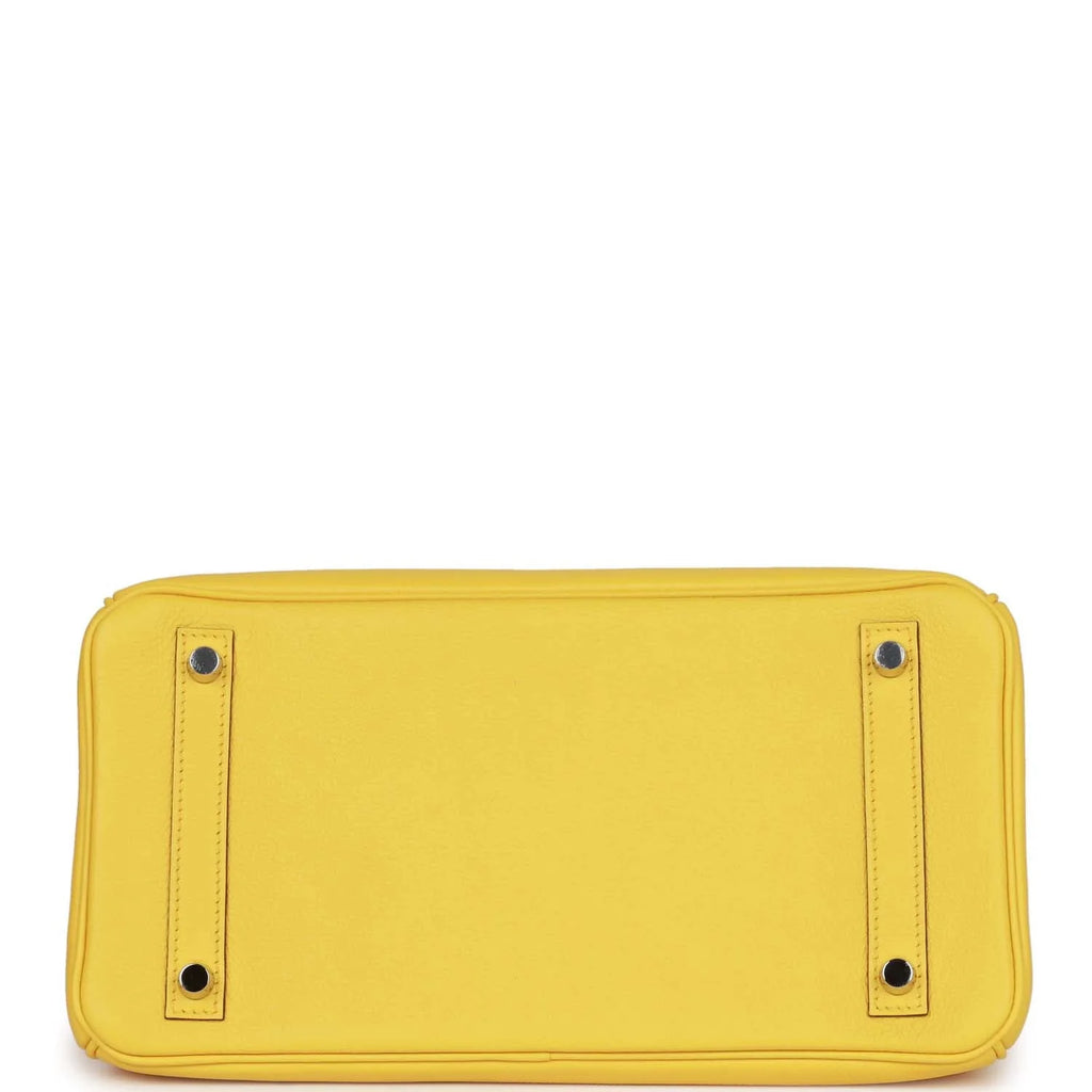 Birkin 30 Jaune de Naples Taurillon Novillo Palladium Hardware V543