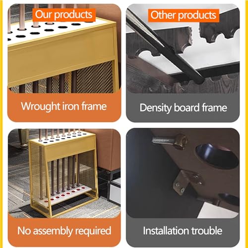 Free Standing Metal Pool Stick Holder N74018