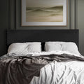 Black Velvet Upholstered Headboard A650135