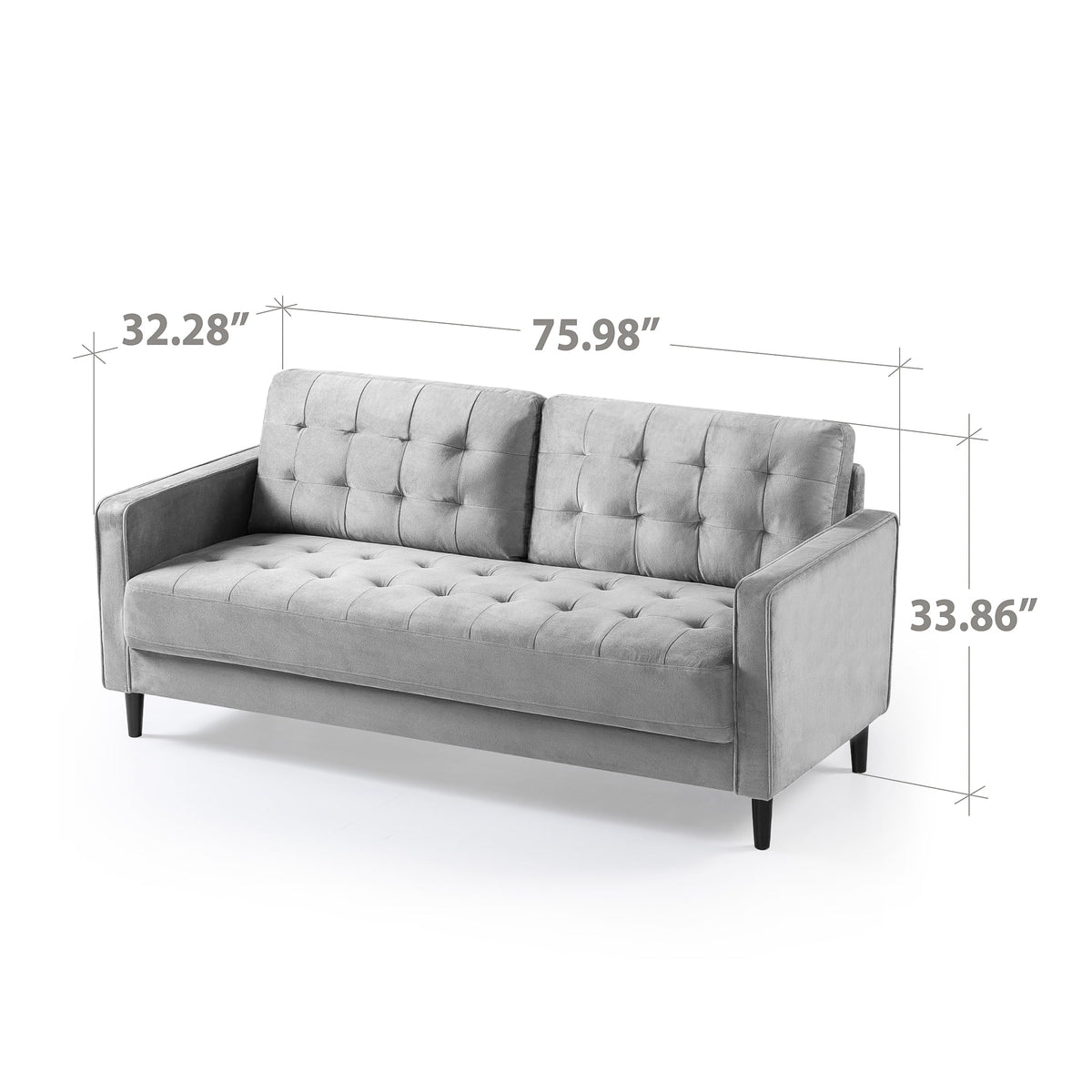 Navy Velvet Sofa Couch Y9016