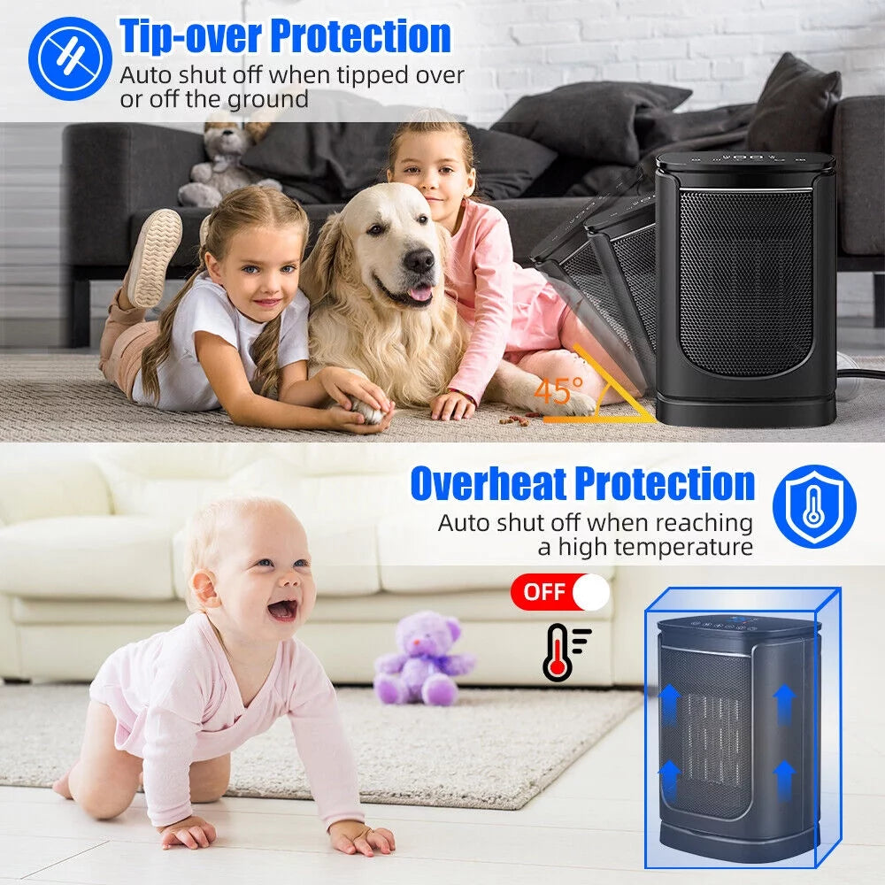 2in1 Portable Air Cool&Heat Fan I359