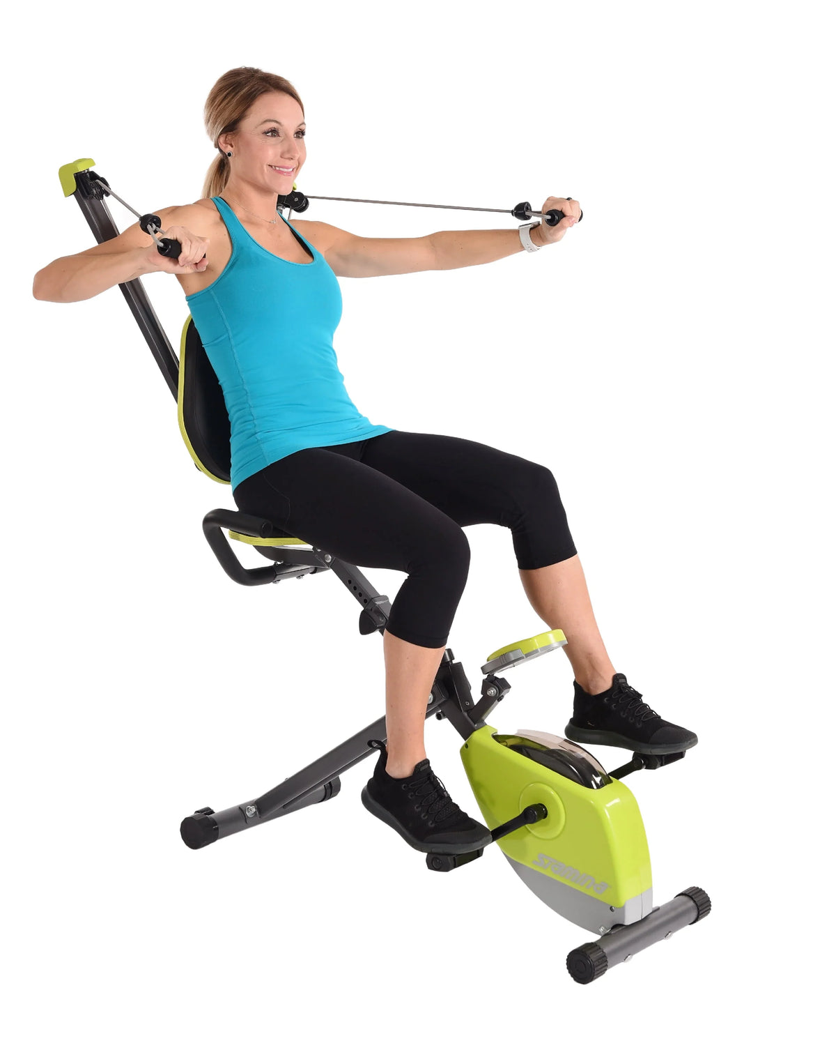 Upright Exercise Bike with Upper Body Resistance Arms N3373