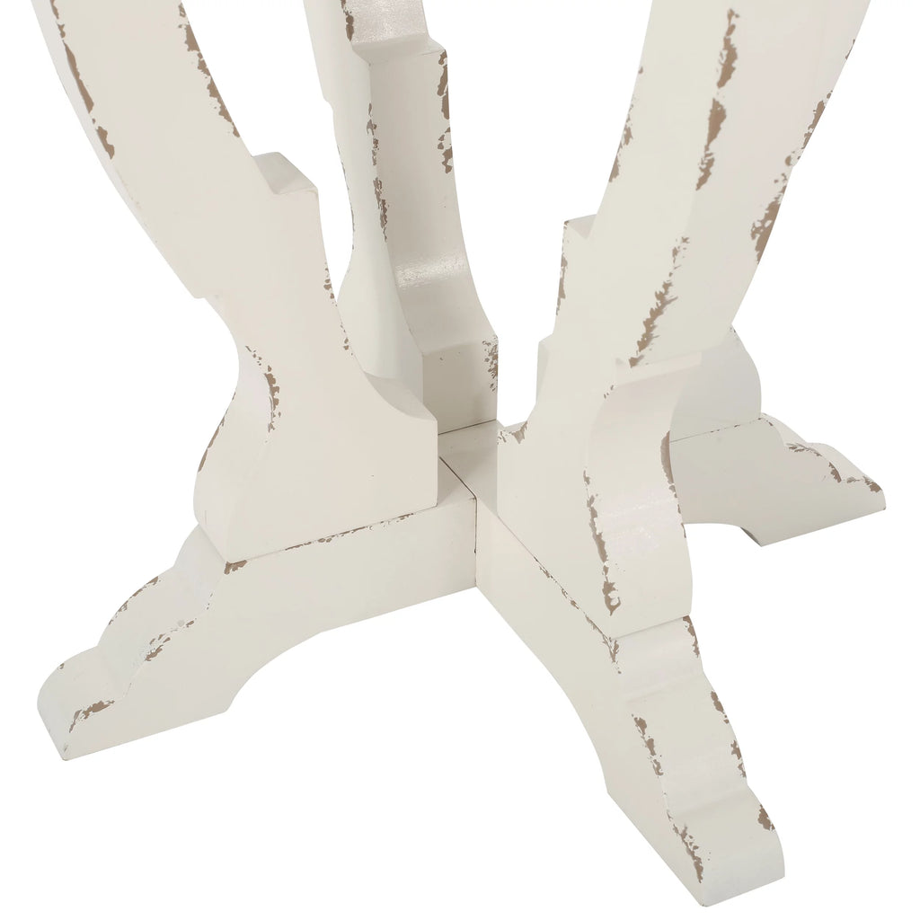 French Country Accent Table with Round Top C67402