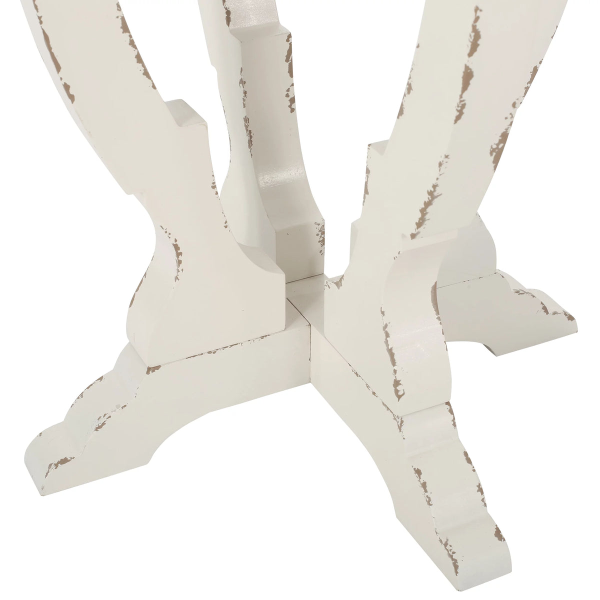 French Country Accent Table with Round Top C67402