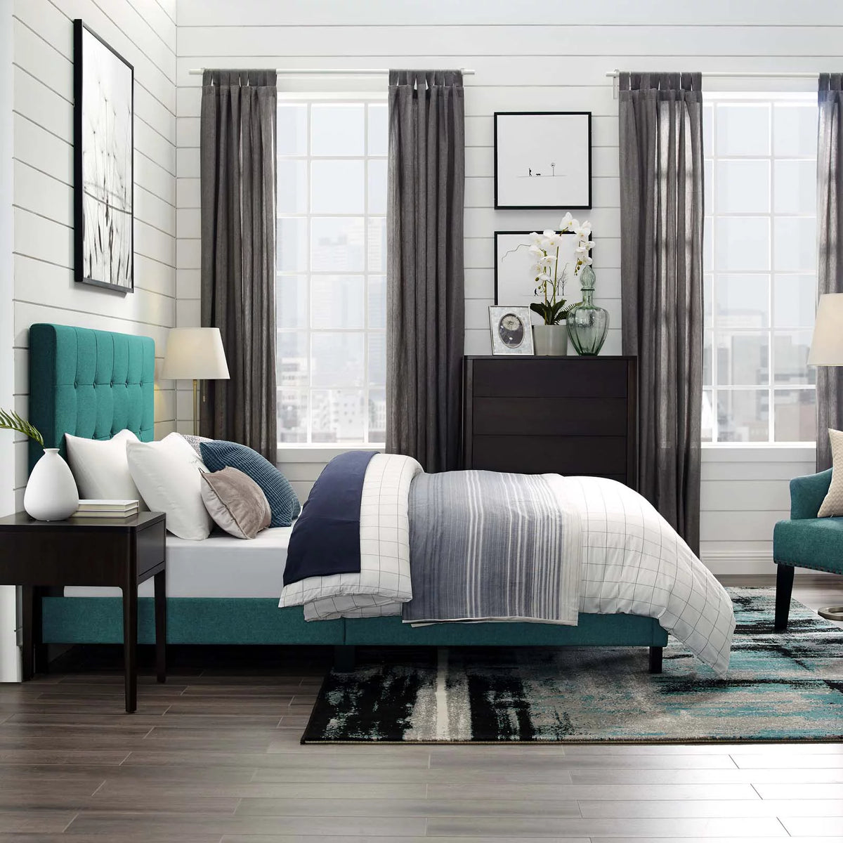 Twin Size Platform Bed Frame N108