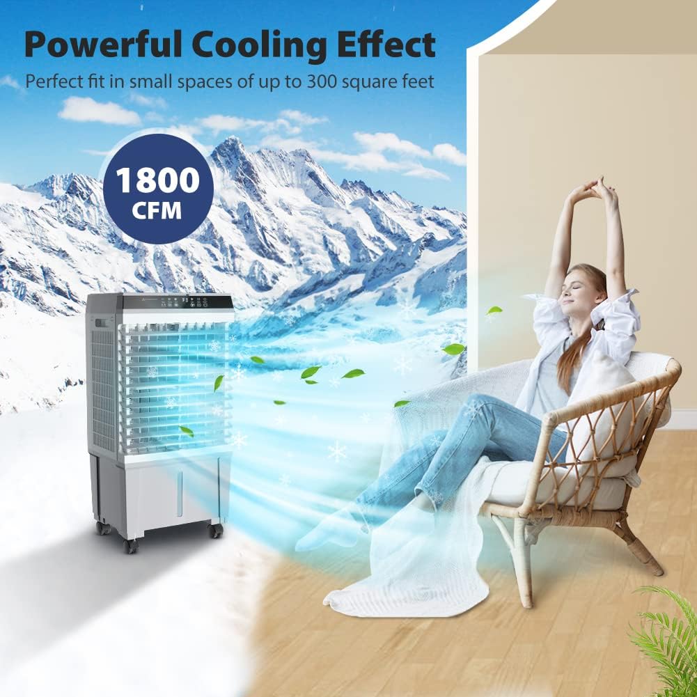 1800 CFM Evaporative Air Cooler with Remote Control N11563