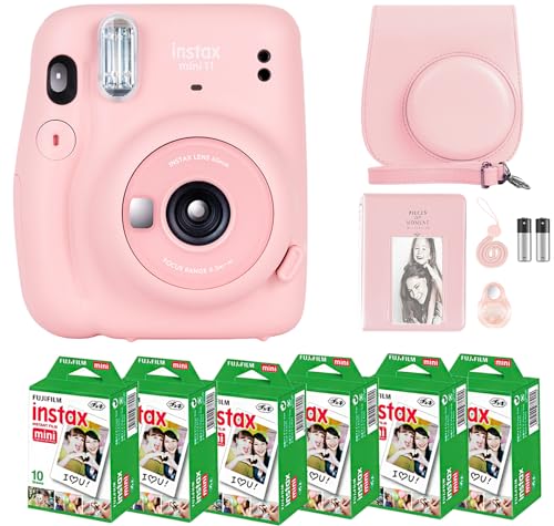 Charcoal Gray Instant Camera with Instant Film and Accessories E2880
