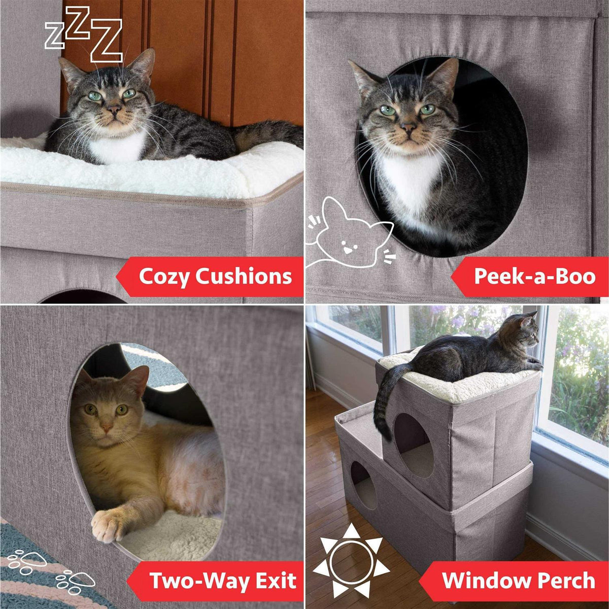 Stackable Cat Condo Z807