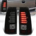Smoked Lens Black Housing LED Tail Lights Pair V5917