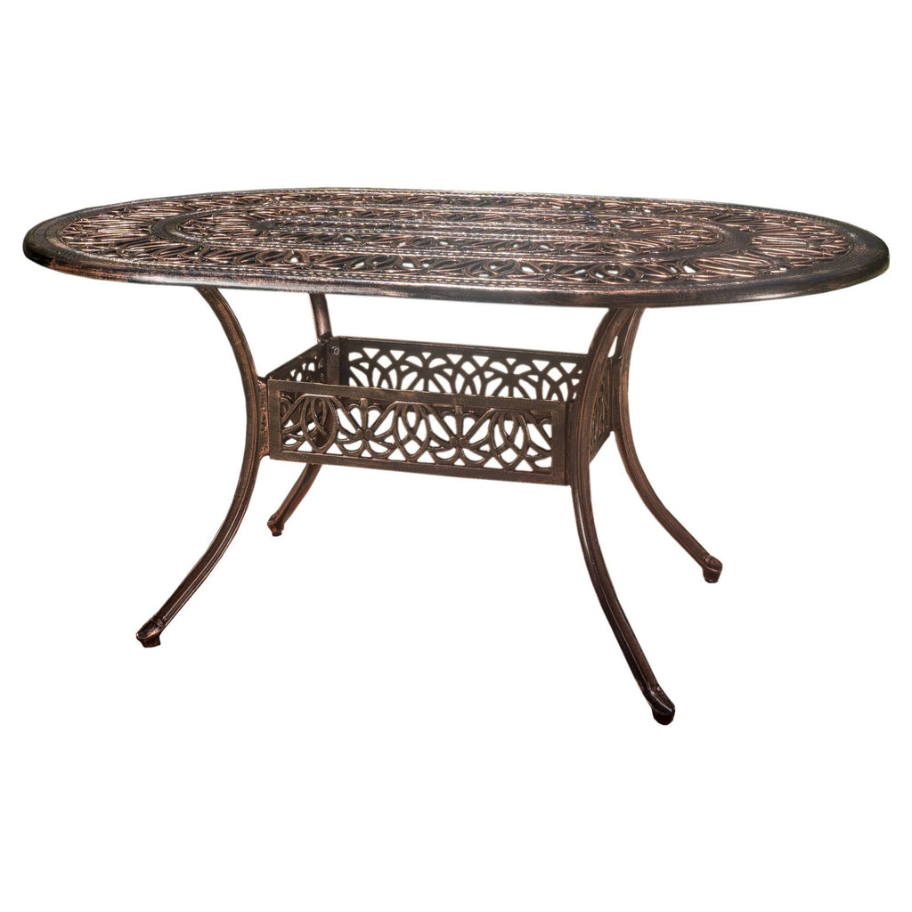 Oval Cast Aluminum Dining Table O271