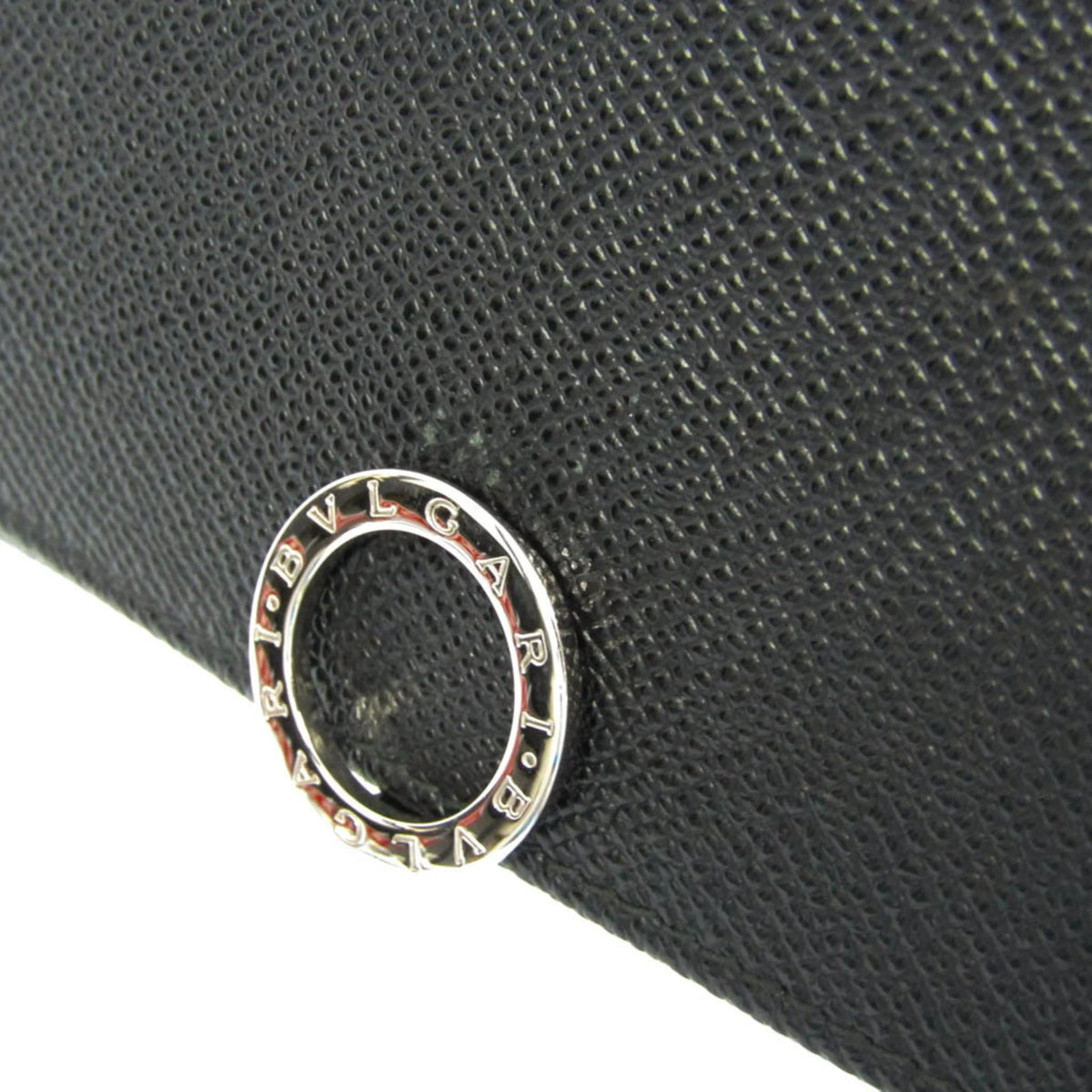 Pre-Owned Black Leather Long Wallet N46734