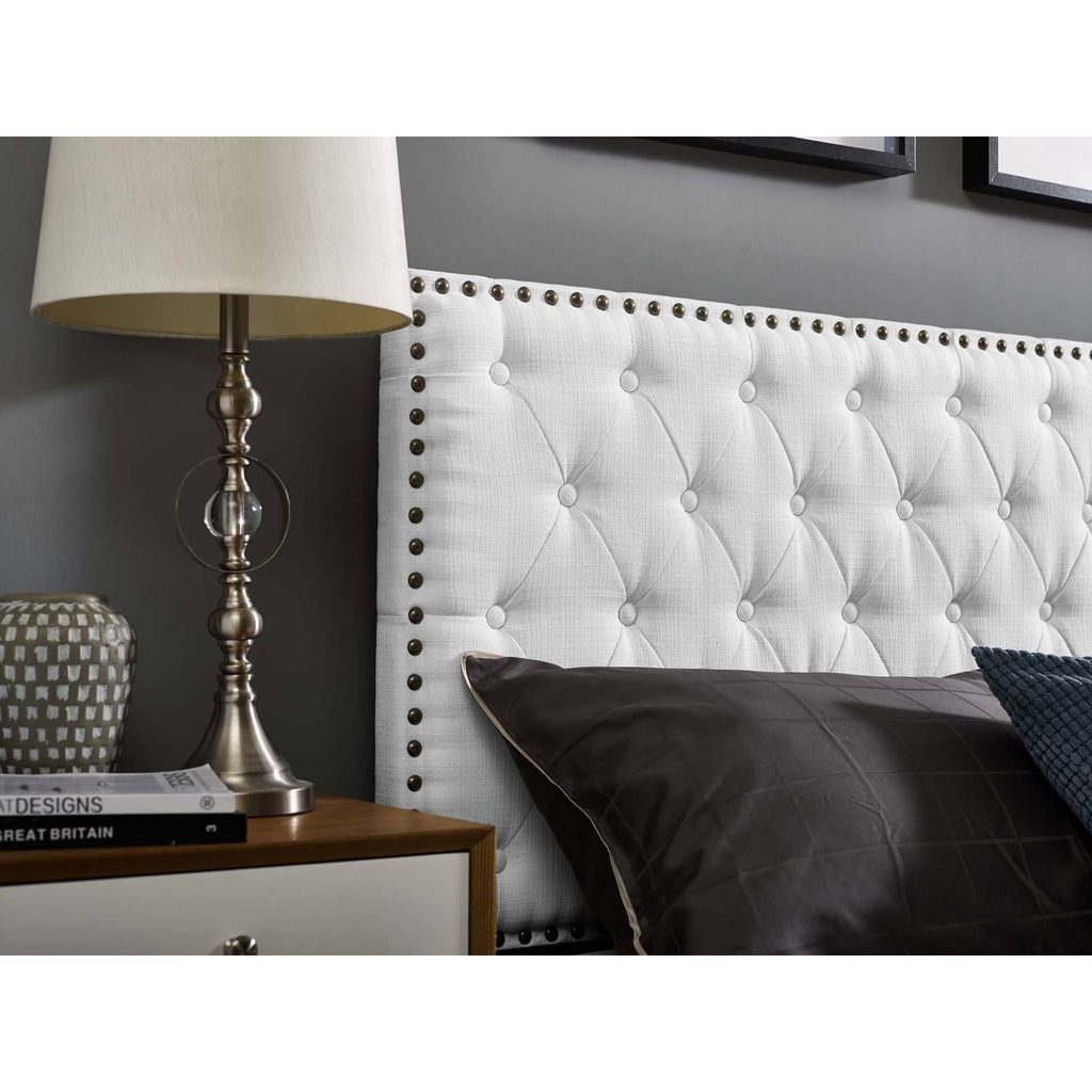King and California King Upholstered Linen Fabric Headboard Z632
