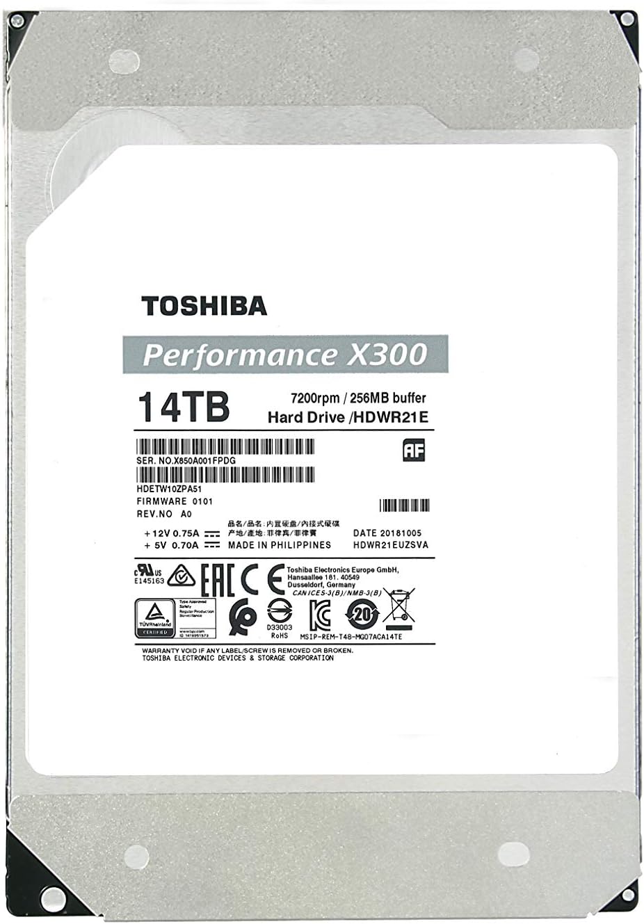 14TB 3.5-Inch Internal Hard Drive M7107