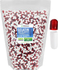 Size 0 Empty Gelatin Capsules 5000 Count Clear Red/White E823