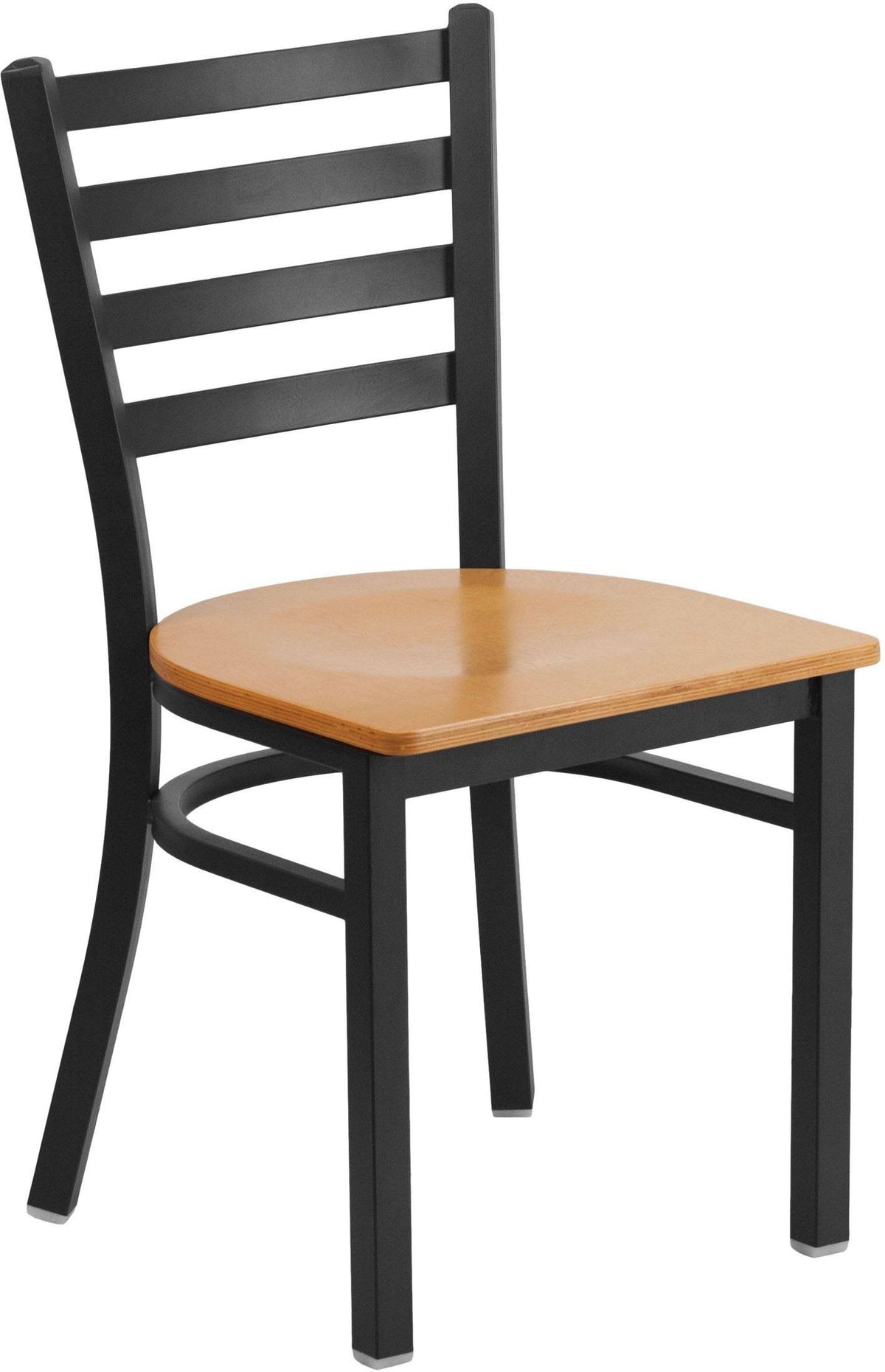 Black Ladder Back Metal Restaurant Chair N785829