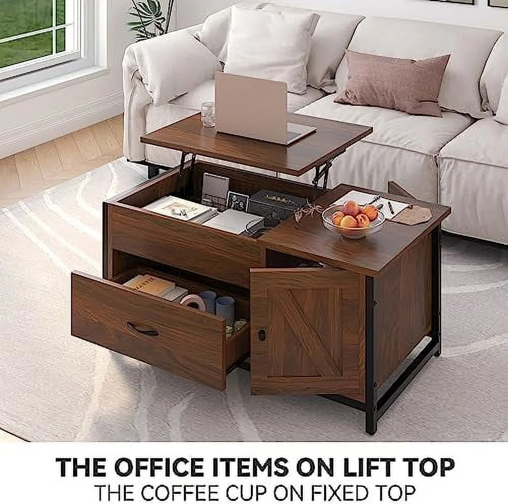 41.7" Lift Top Coffee Table with Drawer E4108