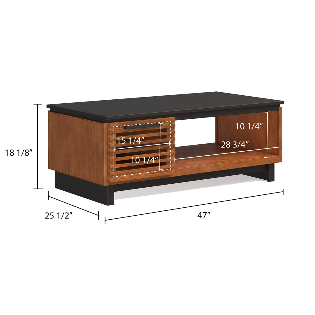 Mid Century Modern Storage Coffee Table U8898