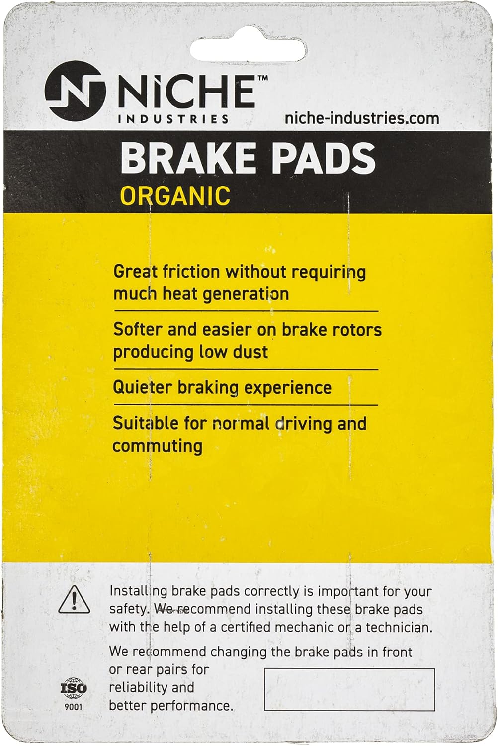Front Rear Right Brake Pad Set Organic Pack of 2 Q218800