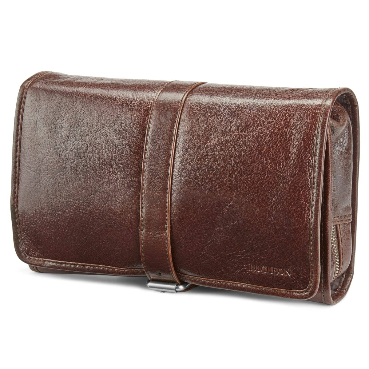 Brown Leather Wash Bag C8684